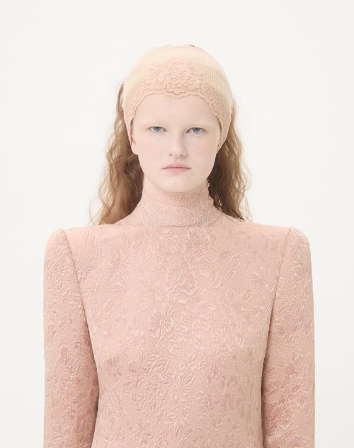 Valentino - Floral Matelassé Short Dress - Vintage Rose - Woman - Dresses
