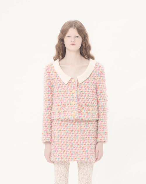 Valentino - Candy Tweed Jacket - Multicolour - Woman - Jackets And Blazers