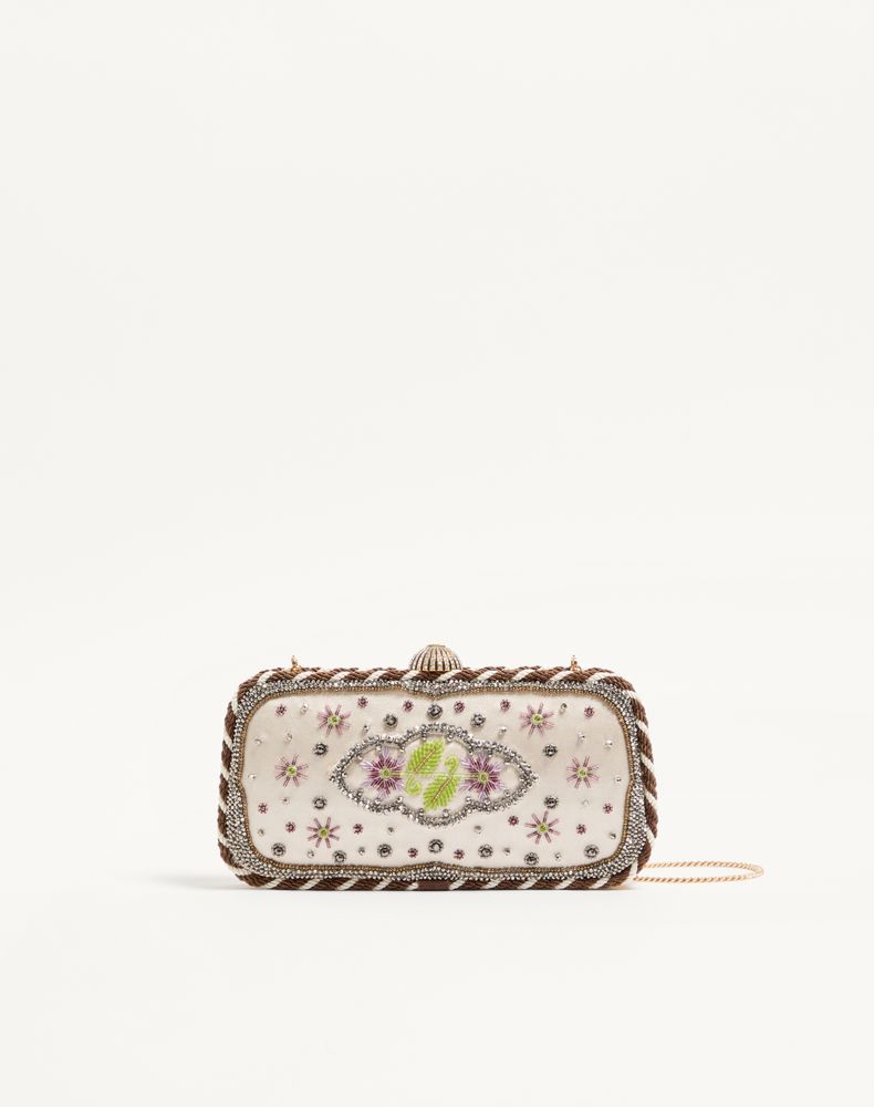 Valentino Garavani Women's Multicolour Carry Secrets Embroidered Minaudiere Woman Uni