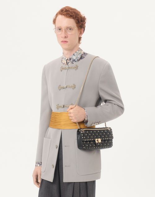 Valentino - Valentino Silk And Lurex Shirt With All-over Urbs Print - Grey/multicolour - Man - Shirts