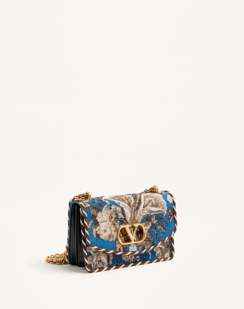 Valentino Garavani - Valentino Garavani Vain Embroidered Shoulder Bag - Multicolor/black - Woman - Shoulder Bags