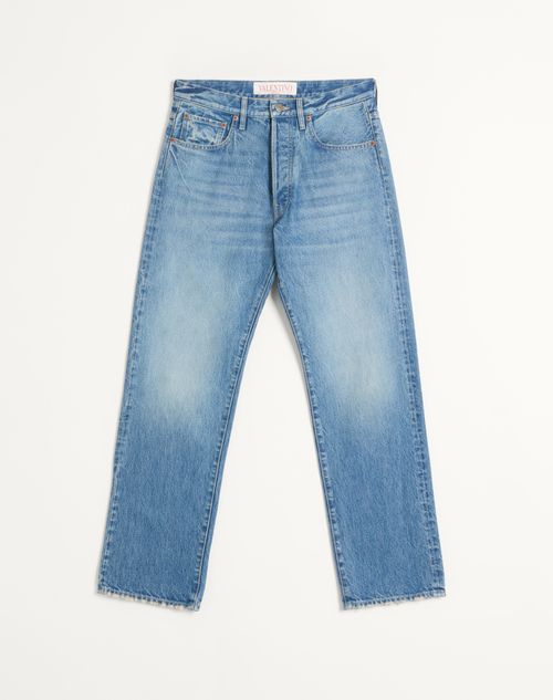 Valentino Men's Straight-leg Jeans In Denim