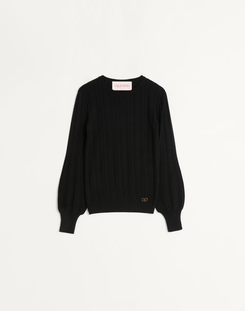 Valentino Wollpullover Frau Schwarz Xs
