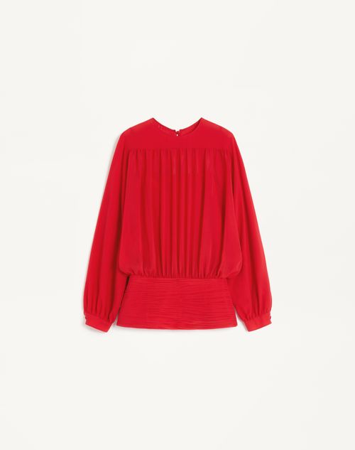 Valentino Light Georgette Top Woman Paris 36