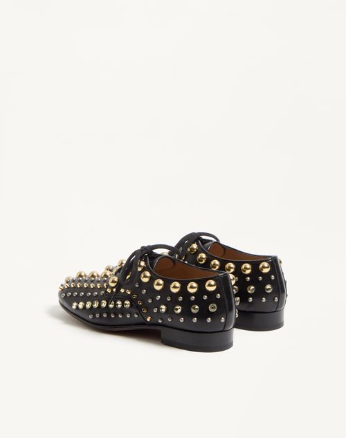 Valentino Garavani - Mj Blues Nappa Derby - Black - Man - Lace-ups