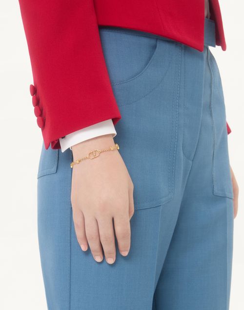 Valentino Garavani - Vlogo Signature Metal Bracelet - Gold - Woman - Jewelry