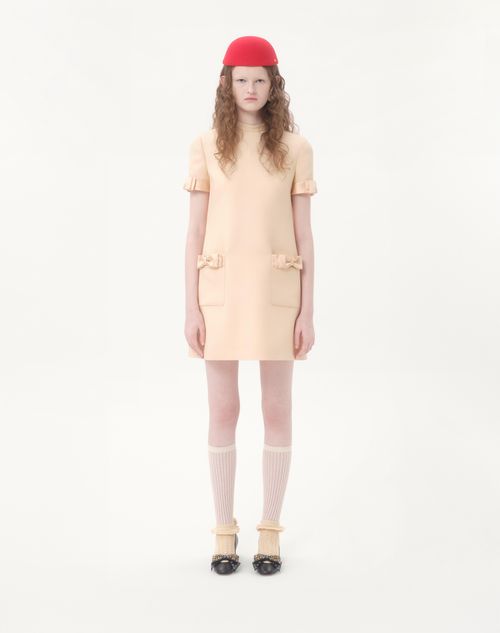 Valentino - Vestido Corto De Crepe Couture - Abedul - Mujer - Vestidos