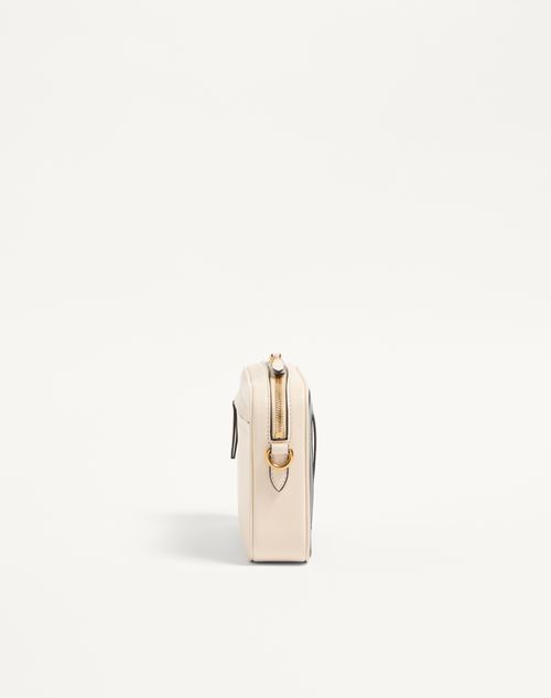 Valentino Garavani - Valentino Garavani Viva Superstar Nappa Leather Crossbody Bag - Butter/black - Woman - Shoulder Bags