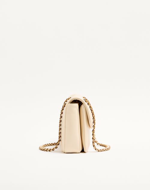 Valentino Garavani - Valentino Garavani Djuna Medium Chain Bag In Nappa Leather - Butter - Woman - Shoulder Bags