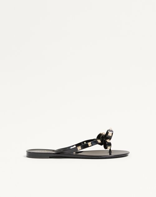 Valentino Garavani Rockstud Rubber Slipper Woman Black 36
