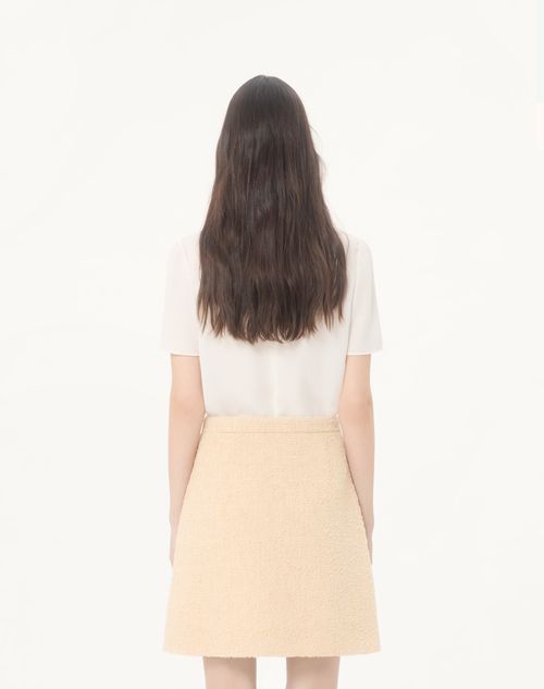 Valentino - Georgette Top - Ivory - Woman - Shirts And Tops