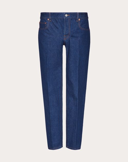 Valentino Denim Trousers With Maison Tailoring Label