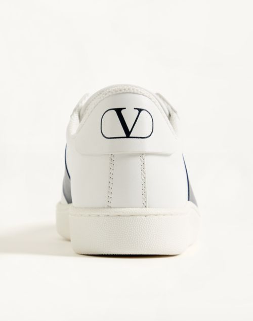 Valentino Garavani - Open Royco Trainer In Nappa Calfskin - White/blue - Man - Trainers