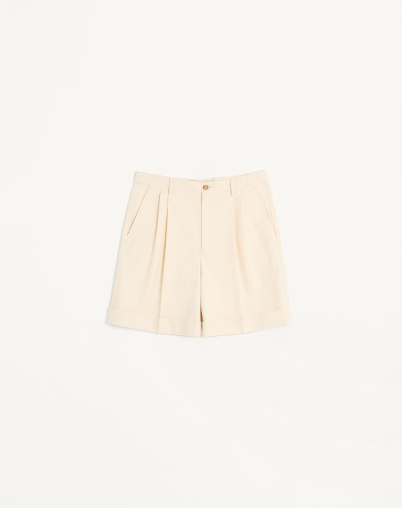 Valentino Men's Shell Cotton Canvas Cuffed Bermuda Shorts Man 56