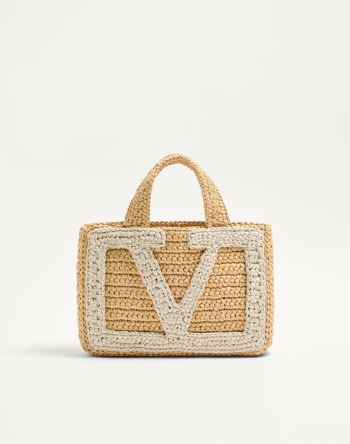 Valentino Large Raffia Viva Superstar Crochet Tote Bag