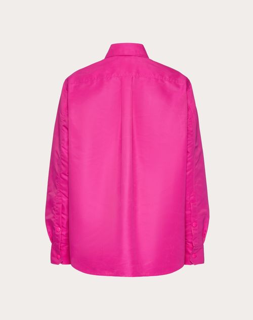 Valentino - Nylon Shirt Jacket - Pink Pp - Man - Outerwear