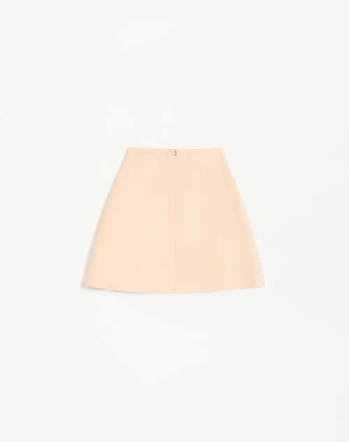 Valentino - Crepe Couture Short Skirt - Birch - Woman - Skirts
