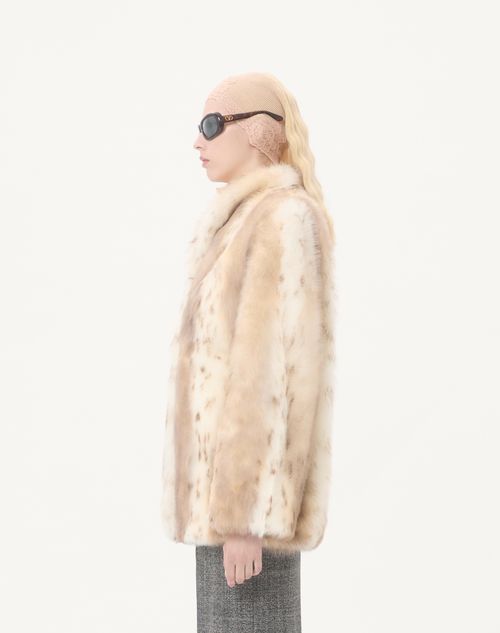 Valentino - Shearling Coat - Ivory - Woman - Coats And Outerwear