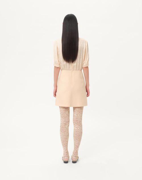 Valentino - Crepe Couture Short Dress - Birch - Woman - Dresses