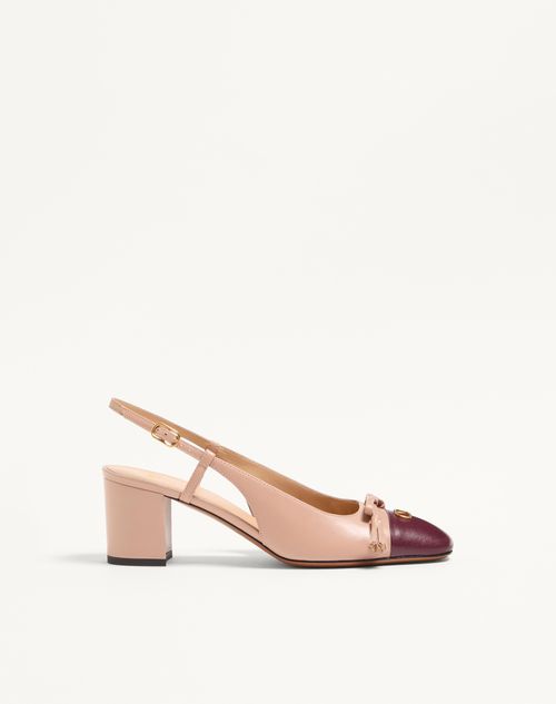 Valentino Garavani Valet Du Roi Kid Slingback Pump 60mm Woman Rose Cannelle/garnet 39