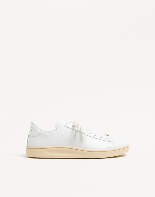 Valentino Garavani Royco Trainer In Nappa Calfskin Man White 44.5