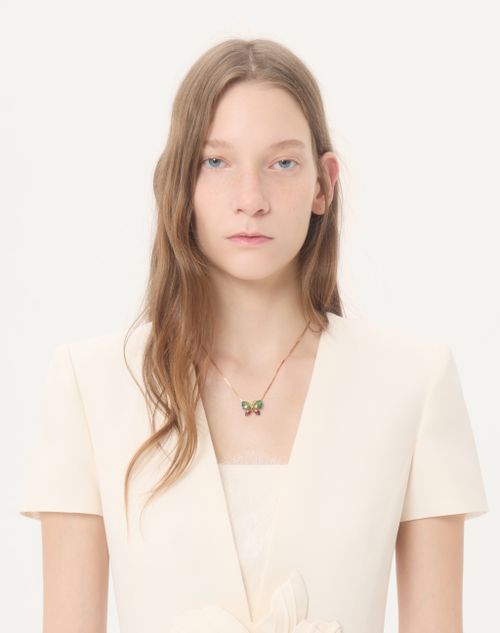 Valentino - Embroidered Crepe Couture Dress - Ivory - Woman - Dresses