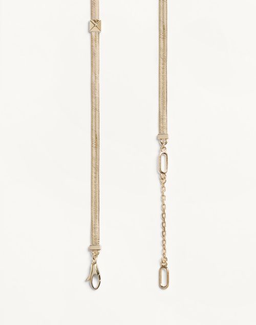 Valentino Garavani - Valentino Rockstud Metal Necklace - Platinum - Woman - Jewelry