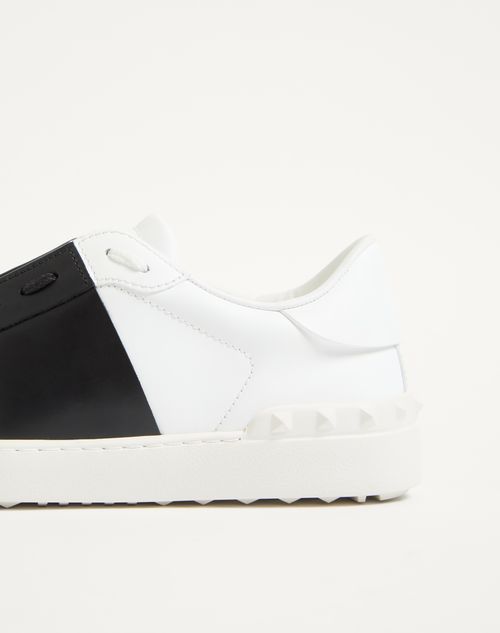 Valentino Garavani - Sneakers Open De Becerro - Blanco / Negro - Hombre - Zapatillas