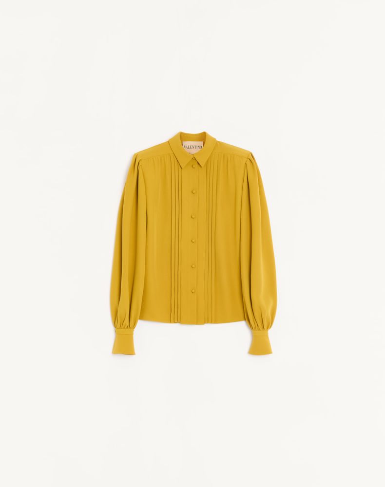 Valentino Women's Yellow Cady Couture Shirt Woman 48