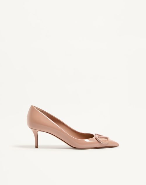 Valentino Garavani - Vlogo Signature Patent Leather Pumps 60mm - Rose Cannelle - Woman - Pumps And Slingbacks