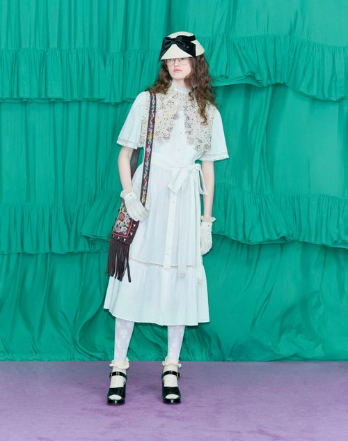 Valentino Garavani - Vlogo Signature Panama Bucket Hat With Satin Bow - Natural/black - Woman - Hats And Gloves