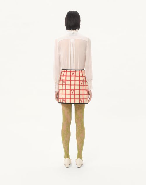 Valentino - Lycra Lace Tights - Avocado - Woman - Soft Accessories