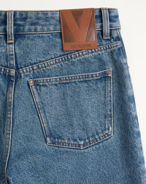 Valentino - Denim Pants - Blue - Man - Denim
