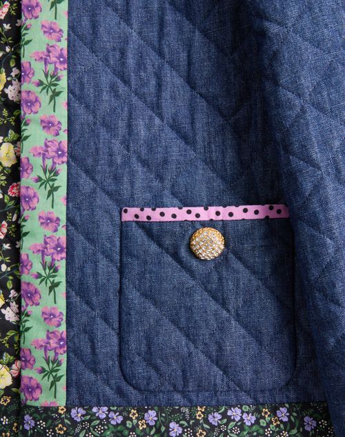 Valentino - Chambray Denim Jacket - Blue - Woman - Denim