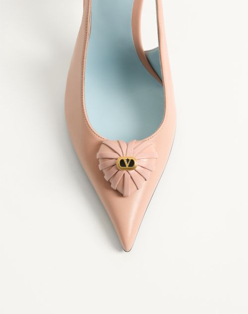 Valentino Garavani - Coeur Royal Slingback Pumps In Kidskin 100mm - Phard - Woman - Pumps And Slingbacks