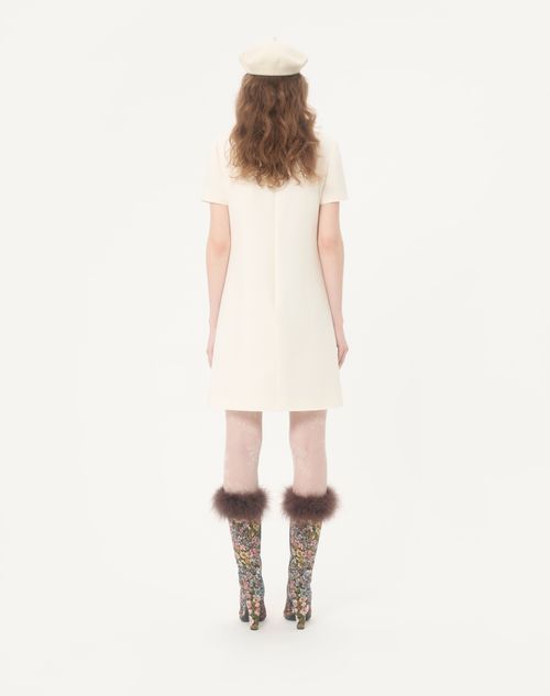 Valentino - クレープクチュール ショートドレス - アイボリー - ウィメンズ - ドレス