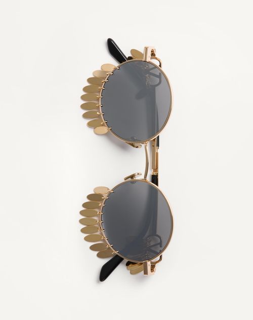 Valentino - Round Metal Frame - Gold/silver - Unisex - Eyewear
