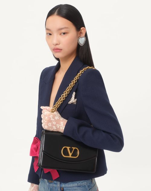 Valentino - Viscose Jacket With Bow - Provence Blue - Woman - Jackets And Blazers