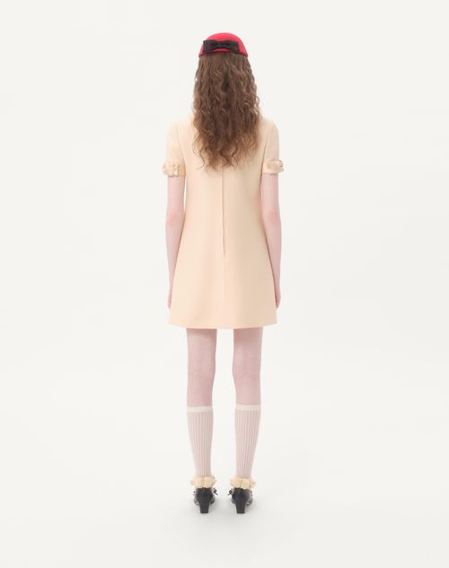 Valentino - Vestido Corto De Crepe Couture - Abedul - Mujer - Vestidos