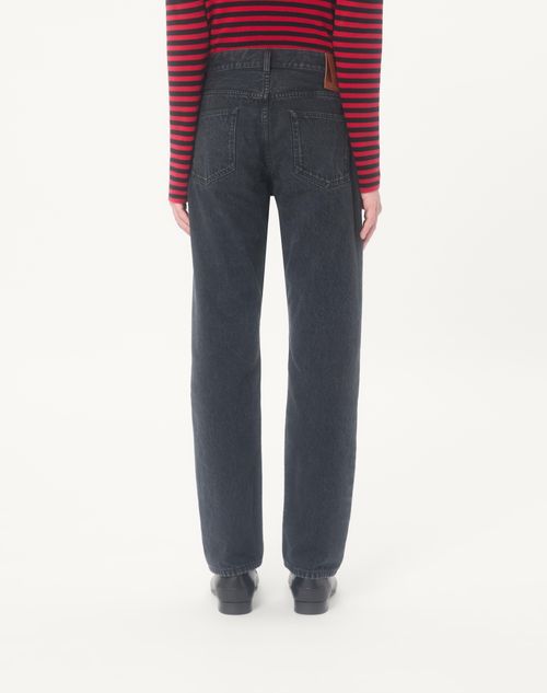 Valentino - Valentino Denim Trousers - Black - Man - Denim