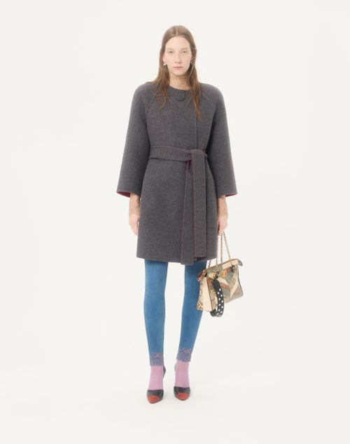 Valentino - ダブルフェイス コート - グレー - ウィメンズ - コート & アウター