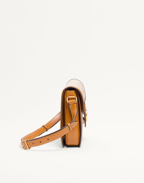 Valentino Garavani - Valentino Garavani 9to5 Canvas Shoulder Bag - Natural/golden Cuir - Woman - Shoulder Bags