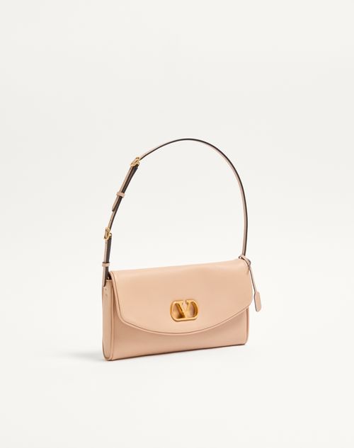 Valentino Garavani - Valentino Garavani Devain Small Nappa Shoulder Bag - Rose Sand - Woman - Shoulder Bags