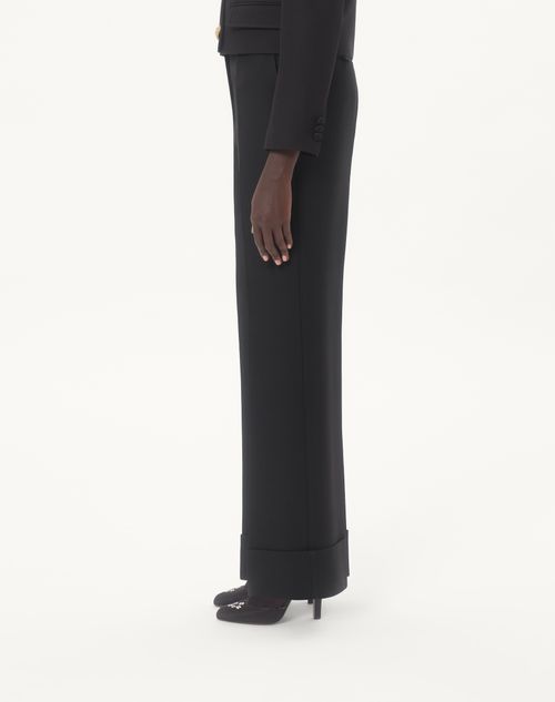 Valentino - Crepe Couture Pants - Black - Woman - Pants And Shorts
