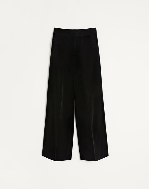 Valentino Valentino Cotton Velvet Trousers Man Black 50