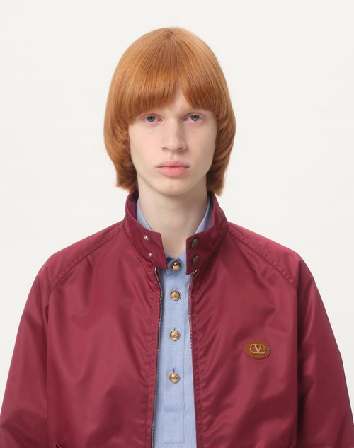 Valentino - Oxford Cotton Polo Shirt - Azure - Man - Shirts