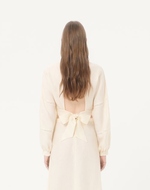 Valentino - Top In Couture Linen - Vaniglia - Donna - Camicie E Top