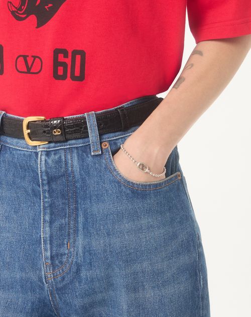 Valentino Garavani - Ovalette Metal Bracelet - Transparent - Man - Jewelry