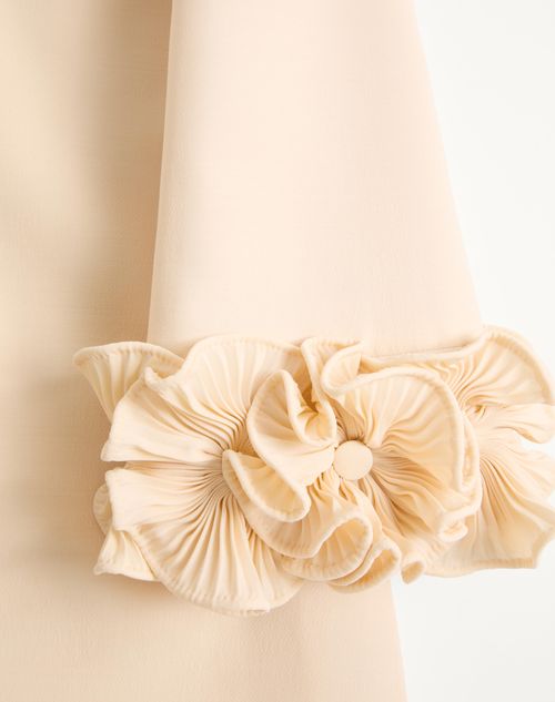 Valentino - Kurzes Crepe Couture Kleid - Birke - Frau - Kleider