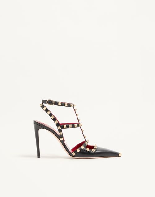 Valentino Garavani - Rockstud Kidskin Pumps 100mm - Black - Woman - Pumps And Slingbacks
